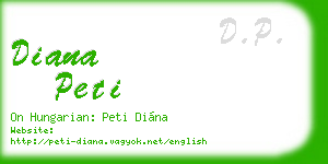 diana peti business card